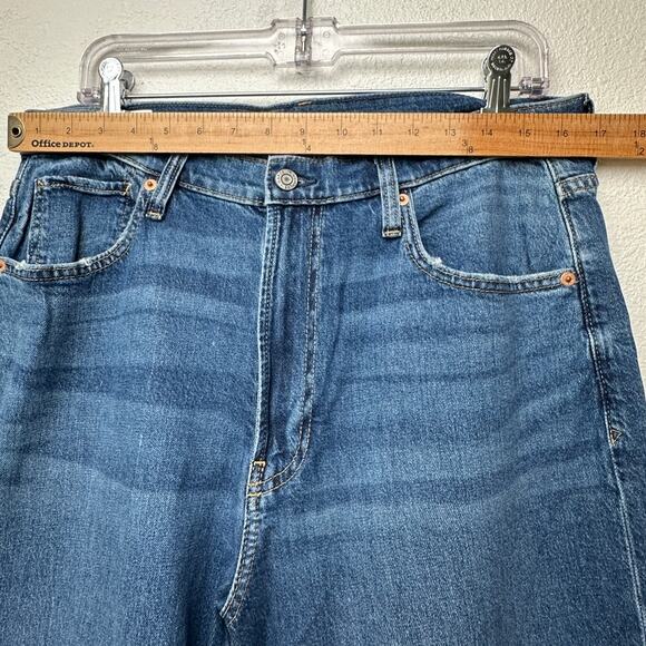 GAP 90s Loose High Rise Jeans Blue Women’s Size 31 Straight Leg - Picture 11 of 14